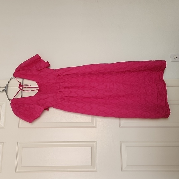 Serophine Women's Cotton Broderie Maternity and Nursing Dress sz 2 - Picture 12 of 14